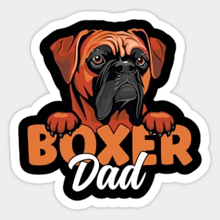 Boxer Dad Dog Lover Boxer Dog Father Boxer Dog Owner Sticker